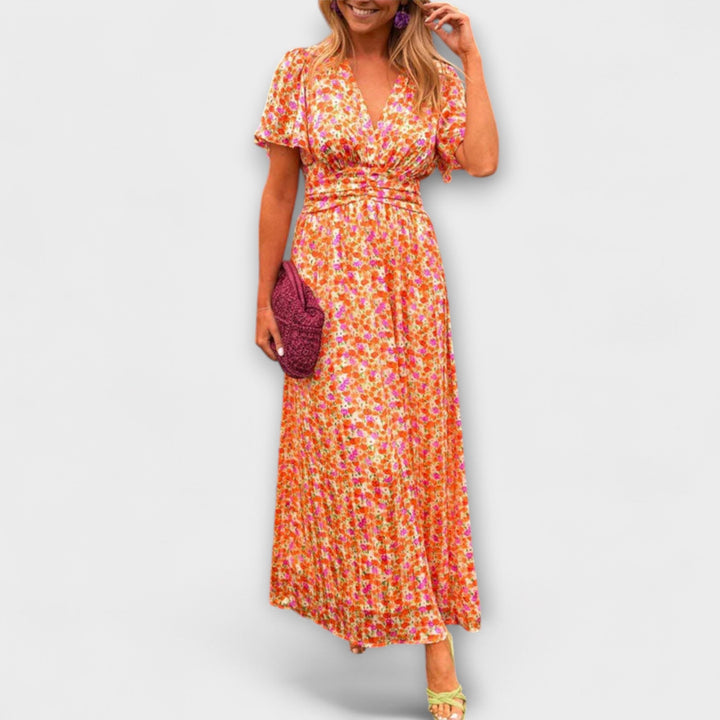 Monika – Klasické Šaty s Výstřihem do V