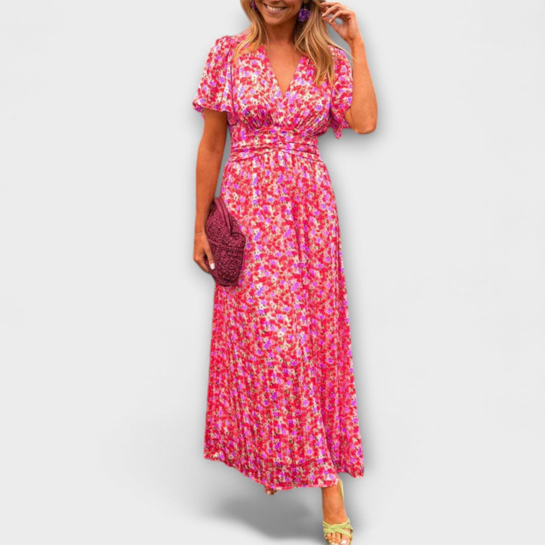 Monika – Klasické Šaty s Výstřihem do V