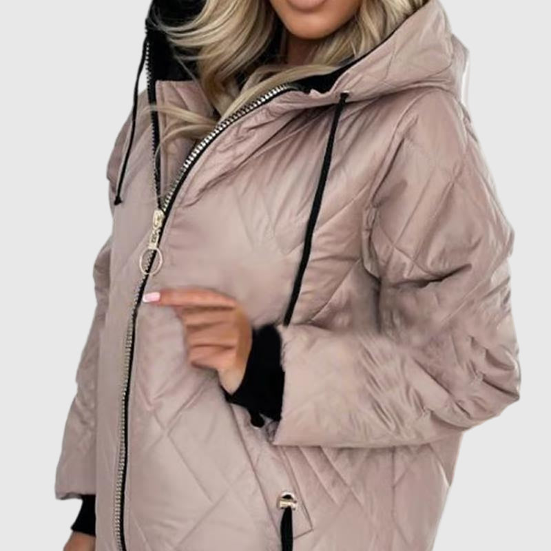 Jayne - Prošívaná Teplá a Elegantní Parka