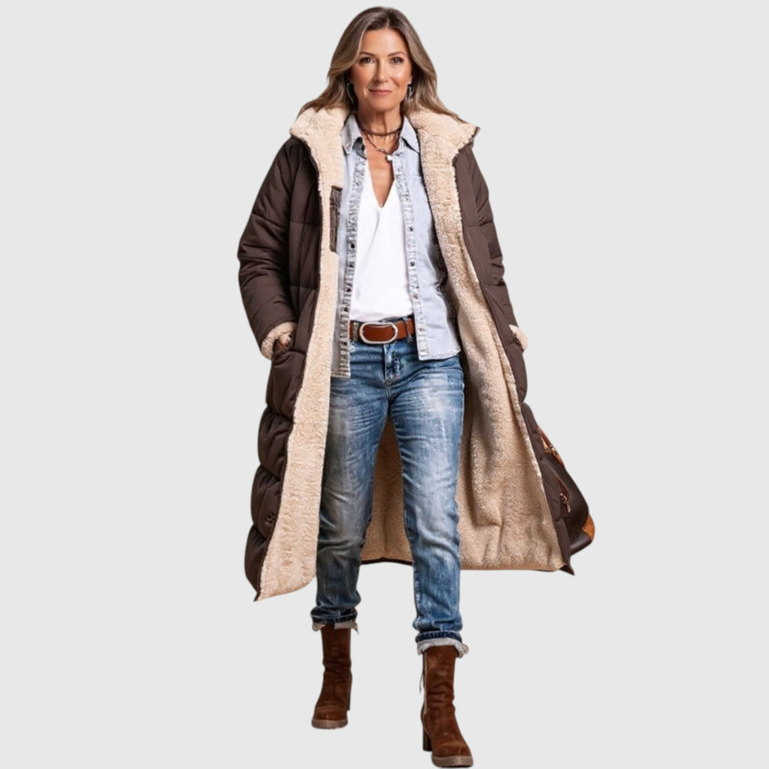 Laluna - Elegantní Oboustranný Kabát pro Ženy